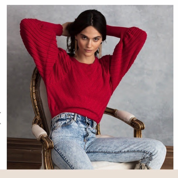 •HAPPYxNATURE• grace puff sleeved sweater - Picture 2 of 7